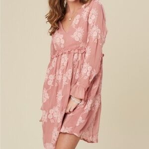 Altar’d State Pink Boho Fairy Dress